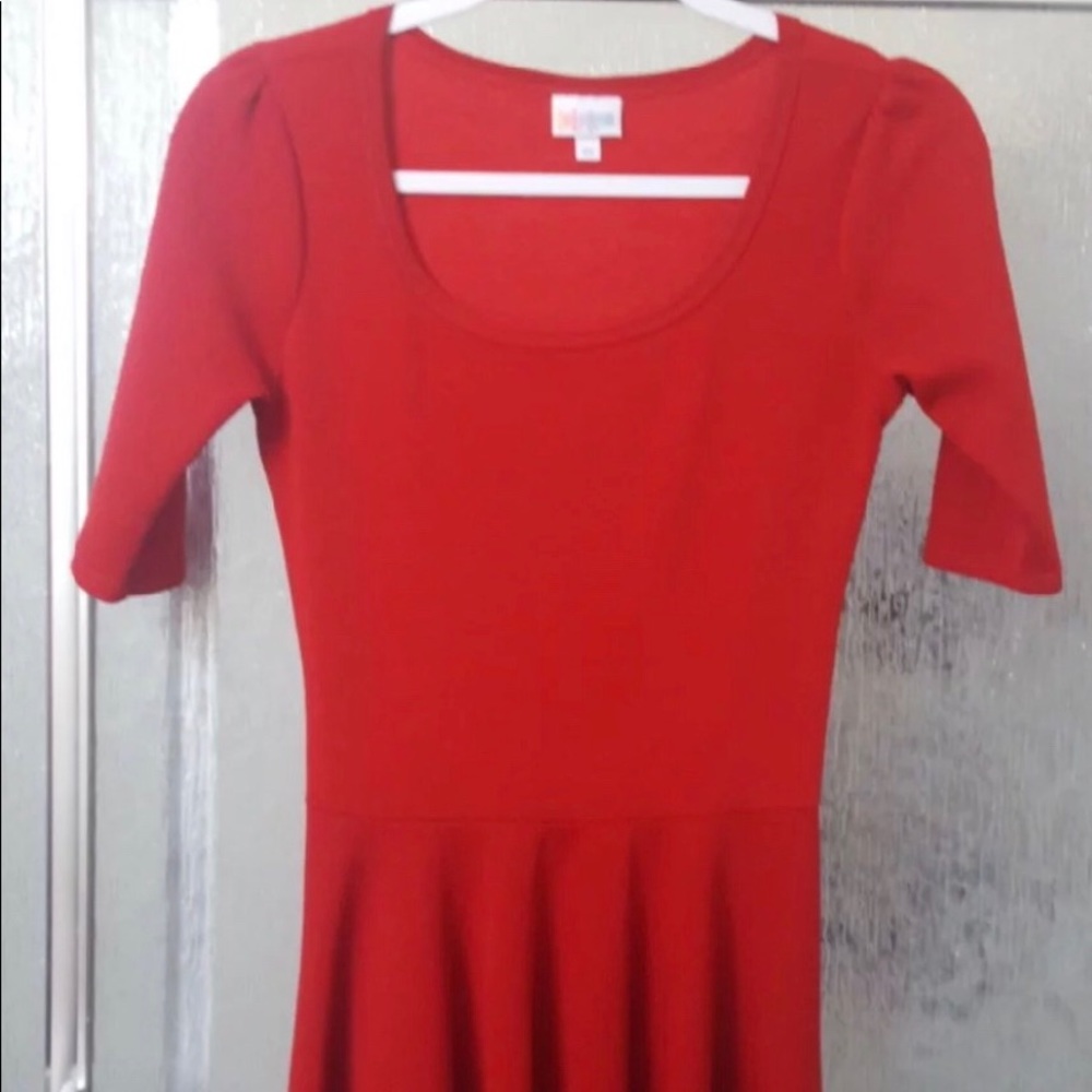 Lula Roe Red Dress, priced to sell!